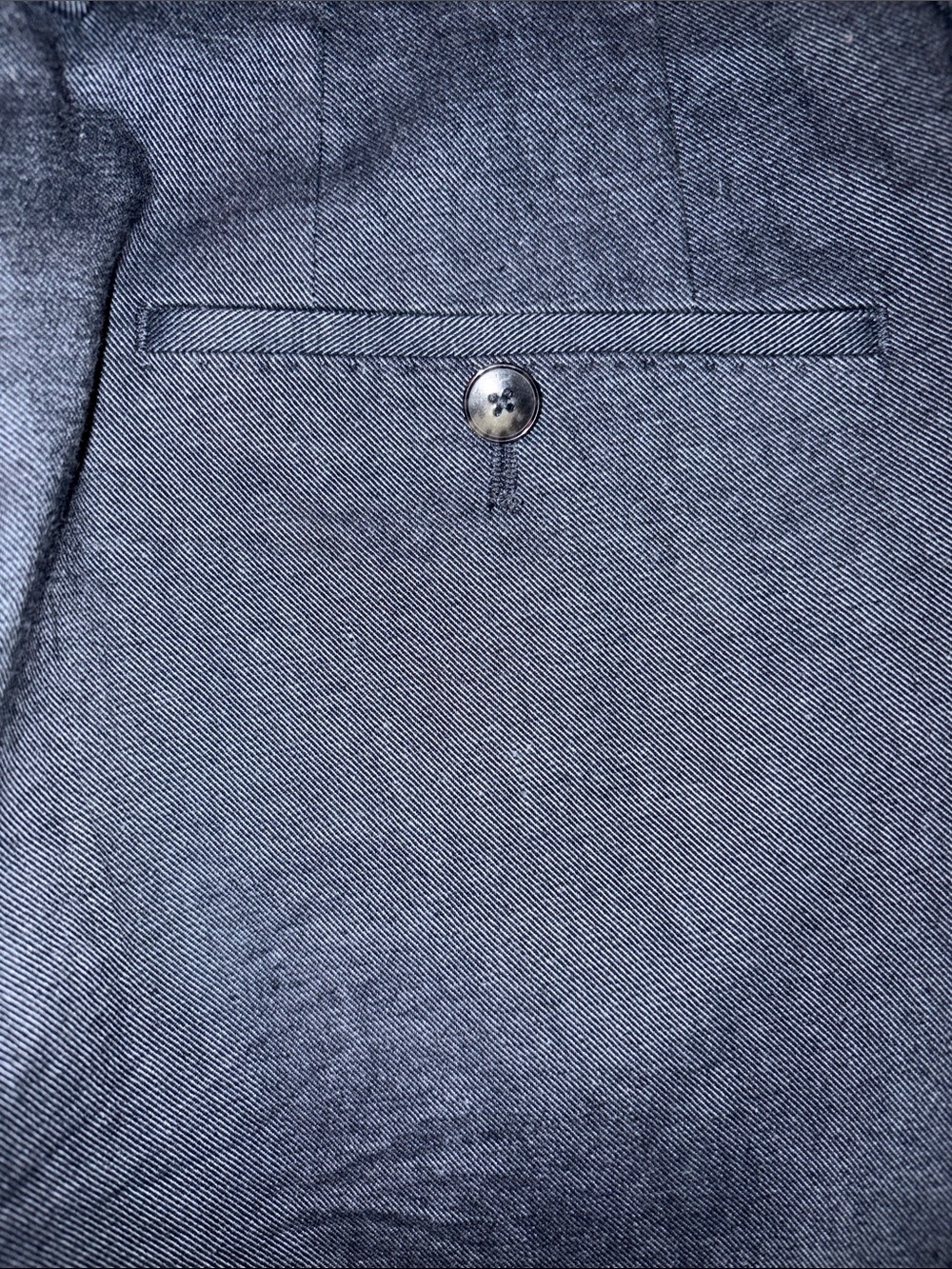 BOSS Hugo Boss Navy Cotton Twill Dress Pants Trousers 34R Made in Croatia